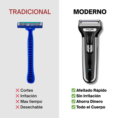 Afeitado suave cuerpo y barba 3 en 1 - Recargable