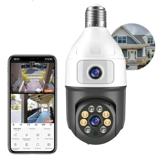 Cámara de Seguridad Doble Lente 360°